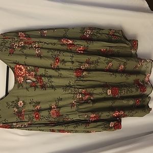 Torrid size 4 long sleeve dress